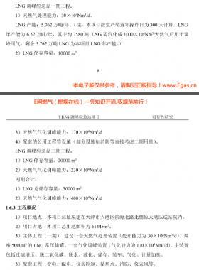 天津LNG調(diào)峰(液化、氣化）應(yīng)急站項目可行性研究報告